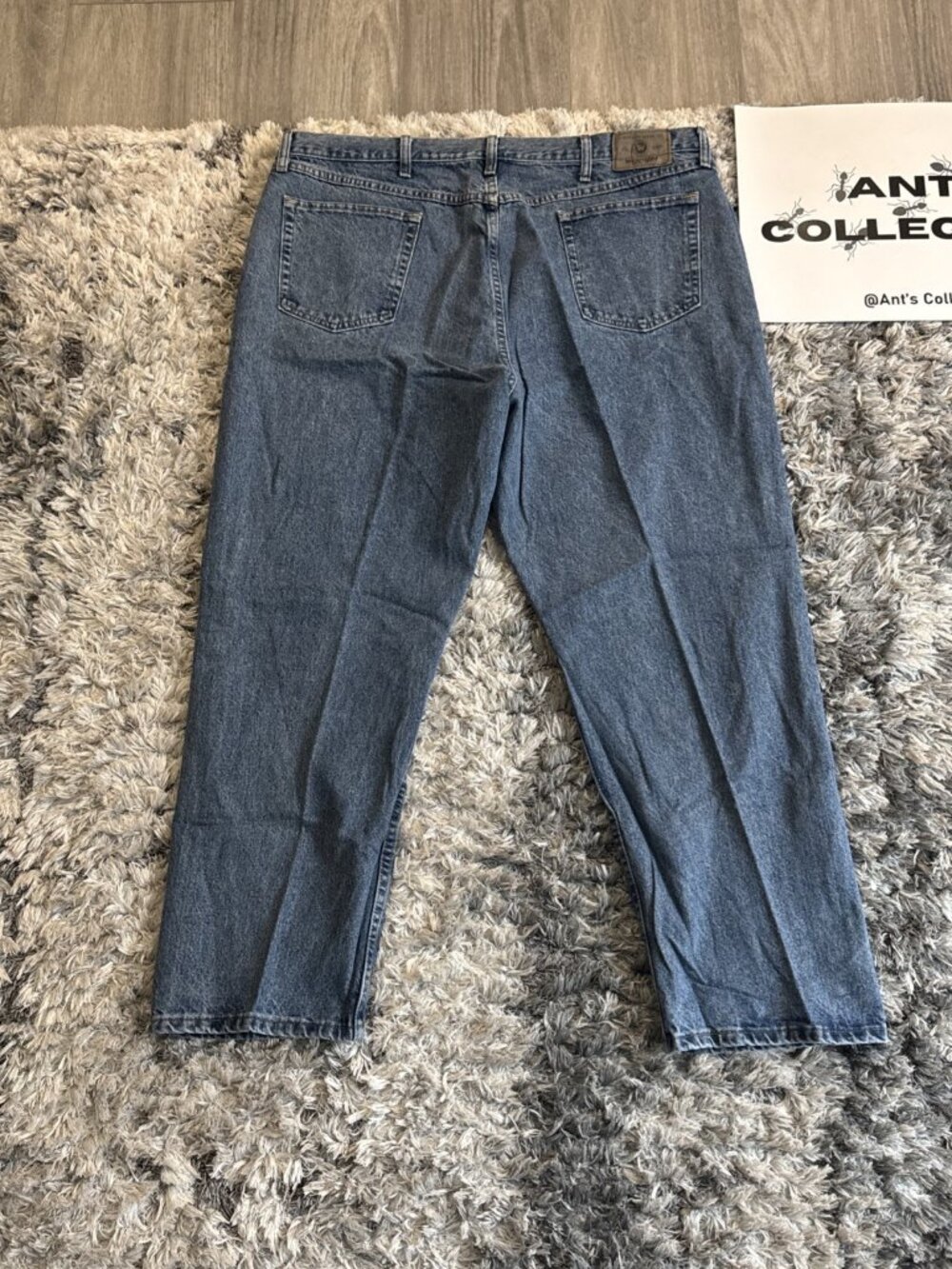 Wrangler Blue Denim Jeans Men S 44X30 Workwear And Casual Pants Retro Sz 44X30